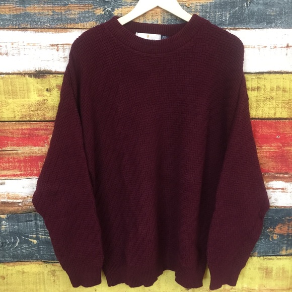 bill blass Other - Bill Blass Menswear Sweater Long Burgundy Size XL